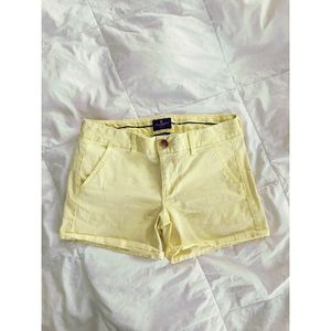 American Eagle Twill Yellow Shorts